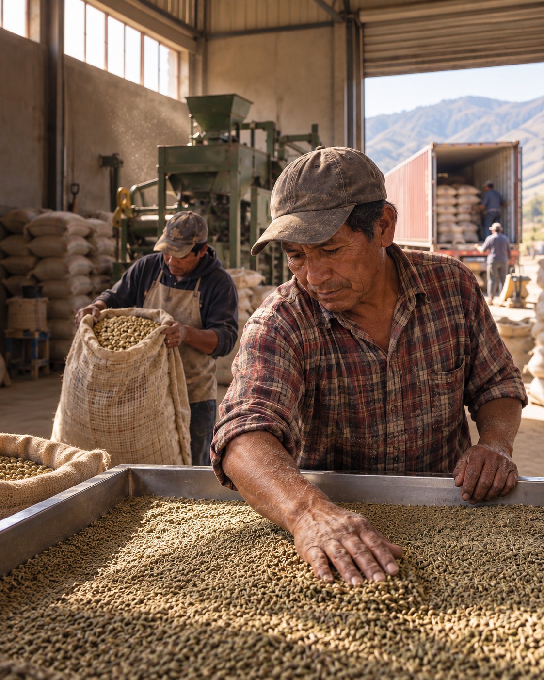 Proceso de selección del grano en planta GranoBol